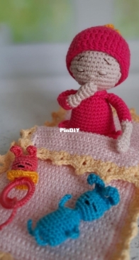 Baby Fairy Lace - Kristi Toys and Patterns - Kristina Kachekhina - Sleeping Baby Doll