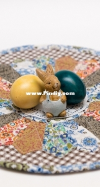 Easter napkin patchwork