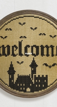 Modern Folk Embroidery - Dark Crosses - Welcome To My Castle  XSD + PCS