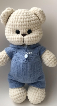 Uzelochki kids - Nurlygayanova Ksenia - Нурлыгаянова Ксения - clothes for bear - комбез для мишки - Russian