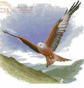 Heritage Stitchcraft - Flights of Fancy FFRK652 Red Kite In Flight by John Clayton XSD