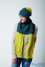 Color Burst Beanie by Bernat Design Studio - Free