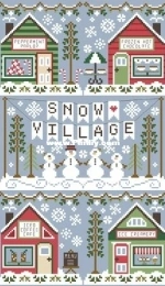 Country Cottage Needleworks CCN - Snow Village - Snow Village Banner, Skate and Sled Shop, Snowflake Stand, Peppermint Parlor, Frozen Hot Chocolate Shop, Popsicle Cart, Snow Boutique, Snowball Stand, Ice Creamery, Iced Coffee Cafe, Snow Cone Cart PCS