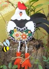 Chrys Altran-Felting Chicken-Free Pattern/Portuguese