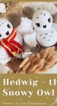 Ina Mi Haekelzauber - Ina Mildner - Hedwig - the Snowy Owl - English and German - Free