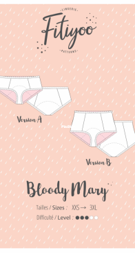 Fitiyoo - Bloody Mary, Menstruation Panty Sizes XXS to 3XL