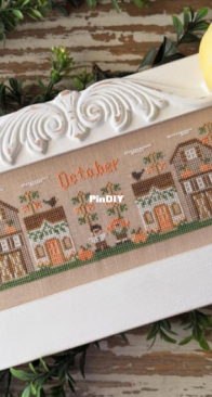 Country Cottage Needleworks - October Mini Village PCS