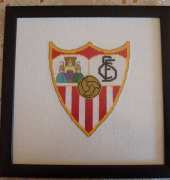 Escudo de club de futbol de Sevilla- España