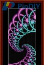 Cross Stitch Collectibles - Fractal 138 Bookmark - FR-138
