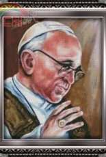 Grans Stitch Niche - Pope Francis - Free