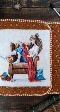 Knitting Girl -  Hanna Levchuk