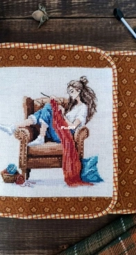 Knitting Girl -  Hanna Levchuk