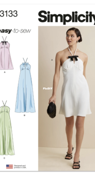 Simplicity - S3133 - Misses Halter Dress in Two Lengths - Sizes 8-16