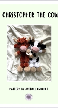 Audball Crochet KS - Christopher the Cow