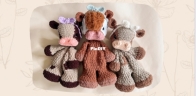 Bkay Crochet Co - Brandi Martin - Jumbo Charlie the Calf includes Highland mod