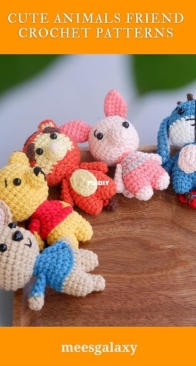 Mees Amigu - Meesgalaxy - Linh - 8 Cute Animals Friend: Little Pooh, Piglet, Tiger, Roo Mouse, Eeyore, Lumpy, Rabbit, Kanga
