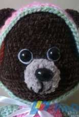 Bear in hooded pajamas