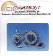 Elizebeth R Anderson Miniature Embroideries - Forget Me Not