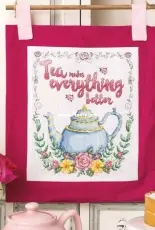 Put the Kettle On - Teatime Hanging by Durene Jones from Cross Stitch Gold 148