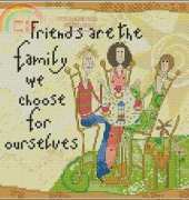 The Craft Collection Limited - Born To Shop 85486 Friends Are The Family XSD