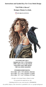 My Brave Sitch - Girl With A Raven by Hanna Levchuk