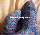 Pablo Deep Socks by Knitting Pixie-Free