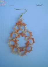 boucles d oreilles en frivolité à l aiguille