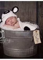 Calleighs Clips-Elisabeth Spivey-Cuddle Critter Cape Set Sleepy Cow