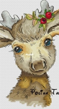 New Year Deer by Polina Tarusova-