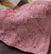 Coats and Clark WC1656 Knit Butterfly Washcloth by Joan Barnett 2008