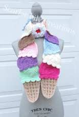 Scarlet Lily Creations - Jamie Huisman - Ice Cream Cone Scarf