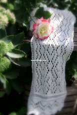 White Diamonds Lace Scarf by Rachel Leverton-Free