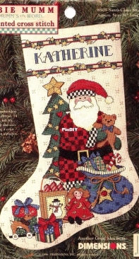 Dimensions - Debbie Mumm - Mumms the Word 8505 Santa Claus Stocking XSD