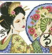 Oriental Elegance B by Lesley Teare from Cross Stitch Gold 93