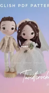 Tuoidt Crochet VN - Duong Thi Tuoi - Gentle Groom and Beautiful Bride