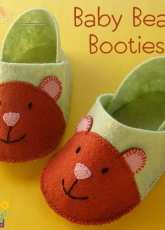 Shiny Happy World- Wendi Gratz- Baby Bear Booties-   free