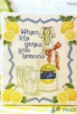 Zest For Life - Lemonade by Maria Diaz from Cross Stitch Gold 104