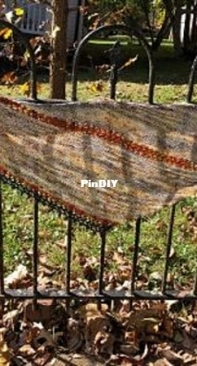 Golden Trifecta Scarf by Barbara Hurd-Free