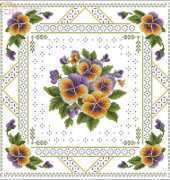 OTWO Design 10-113 Pansies pillow