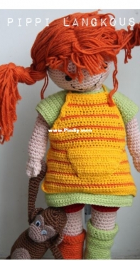 Miss / Mrs Hooked - Carla Bron - Pippi Longstocking - Dutch