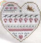 The Victoria Sampler Learning Collection Level 3 Queen Stitch BCS 3-7 - Valentine