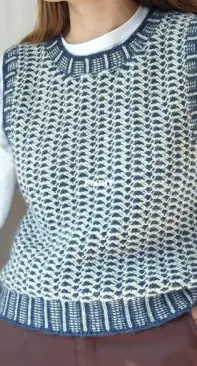 Wave Vest - ROWS Knitwear by Alice Doyle