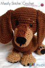 Mostly Stitchin Crochet - Meredith May - Dash the Dachshund