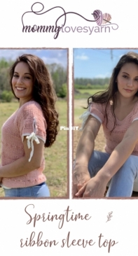 Mommylovesyarn - Liz Salazar - Springtime Ribbon Sleeve Top