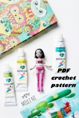 MilliByIrina - pattern mini crochet doll -  English or Russian