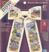 Dimensions Bow Greetings - Front Door Bow 72556 Summertime Sights XSD