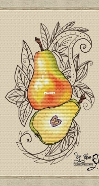 Lace pear by Ksenia Glushkova (by Ksu/Ксю)