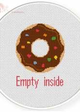 Daily Cross Stitch - I Feel Empty Inside
