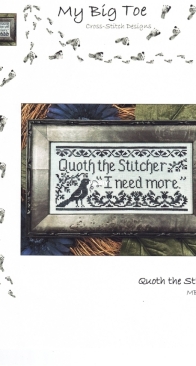 My Big Toe Designs - MBT-299 - Quoth the Stitcher