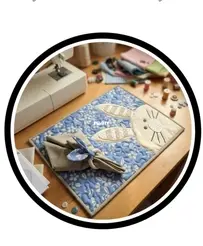 Costurando com a Lu Professora - Jogo Americano com Aplicação de Coelho -  Portuguese - Free